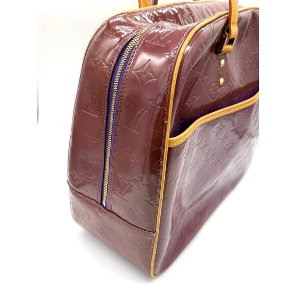 Louis Vuitton Monogram Vernis Sutton Bag*Beautiful Amethyste Large Bag - Picture 5 of 16